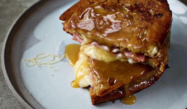 Filthy dirty ham & cheese toastie