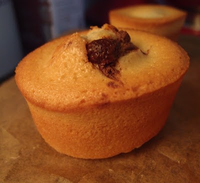Financiers with Nutella