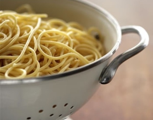 Fine egg pasta with goat's cheese