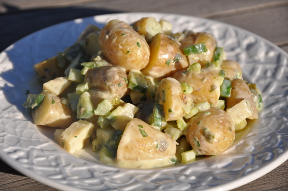 Fingerling potatoes remoulade