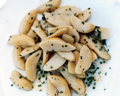 Fingerling potatoes with chives and tarragon