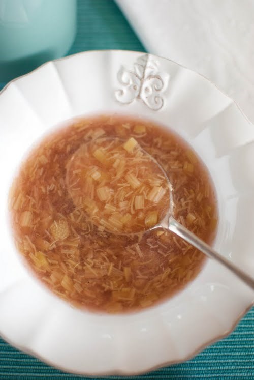 Finnish rhubarb soup