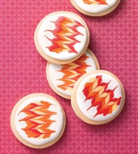 Fire & ice cookies
