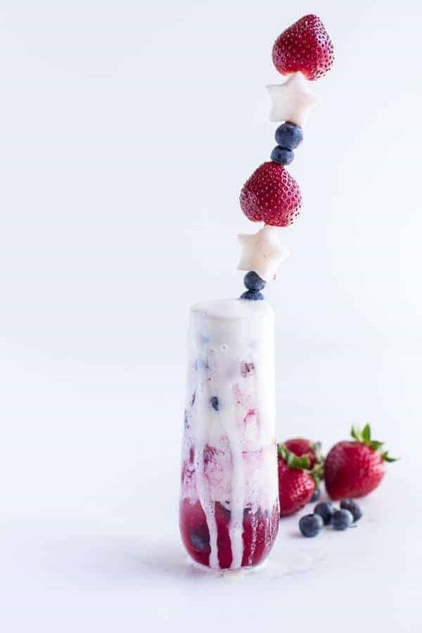 Firecracker berry margarita floats