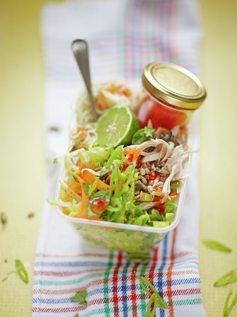 Firecracker chicken noodle salad