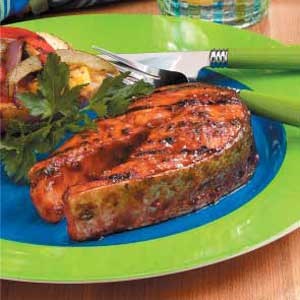 Firecracker salmon steaks