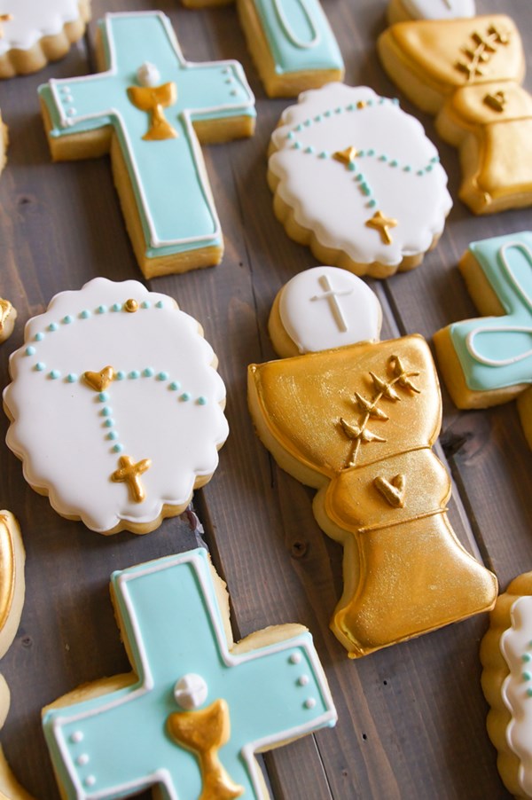 First communion cookie set for Tony
