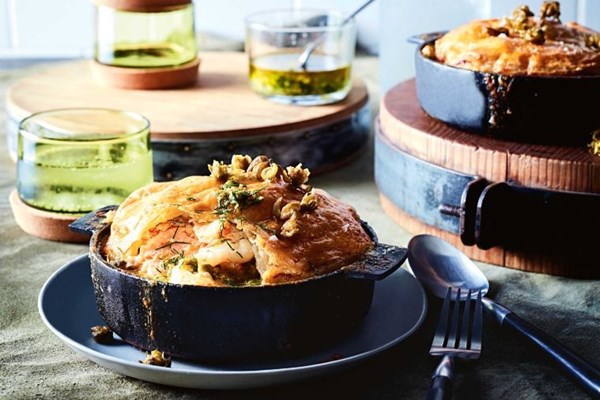 Fish and sorrel pies