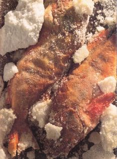 Fish baked in salt (Pesce in crosta)
