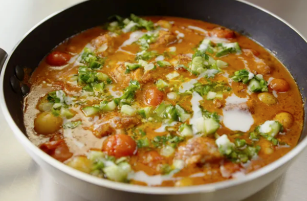 Fish butter curry with cucumber salsa from Ottolenghi Test Kitchen