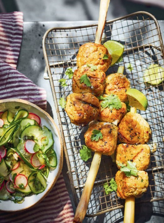 Fish cake skewers