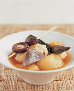 Fish cakes and vegetables (Oden)