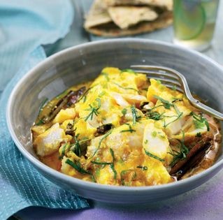 Fish cooked in yogurt