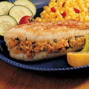 Fish fillets with stuffing