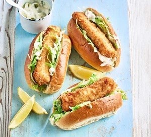 Fish finger hot dogs