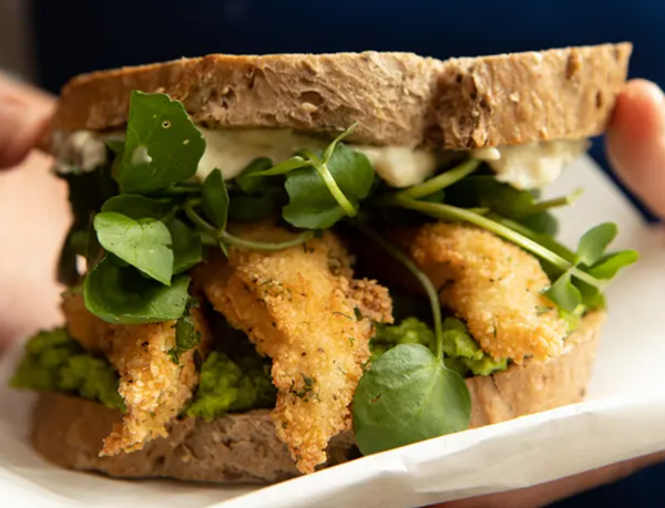 Fish finger sandwich