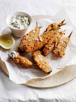 Fish fingers with tartare sauce