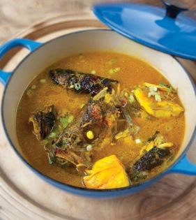 Fish-head soup (Mahi kaleb ab)