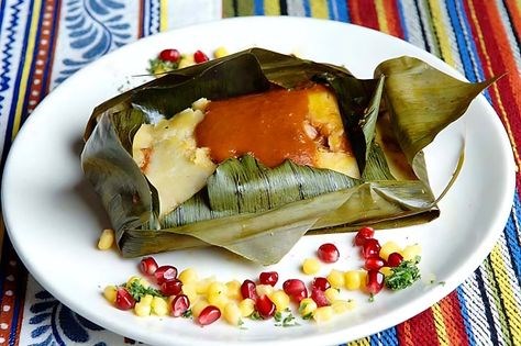Fish in corn husks (Tamal de pescado)