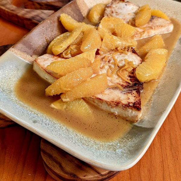 Fish in orange sauce (Poisson a l’orange)