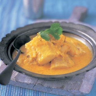 Fish in tamarind-laced coconut milk