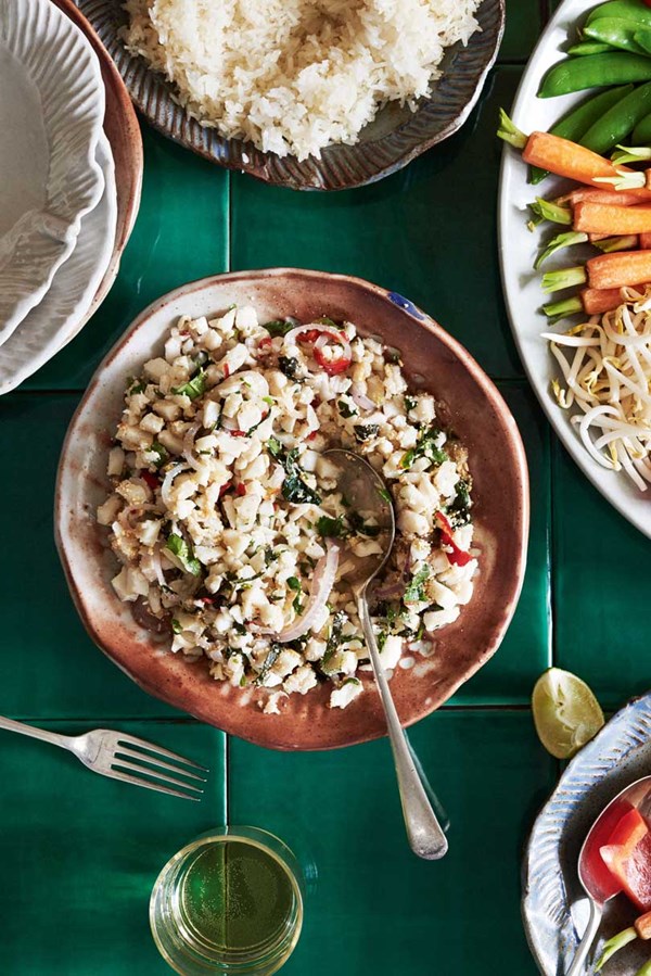 Fish larb