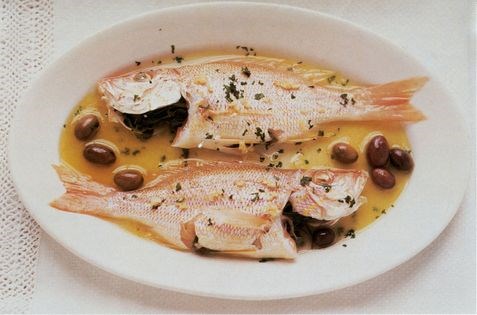 Fish, Ligurian style (Pesce alla Ligure)