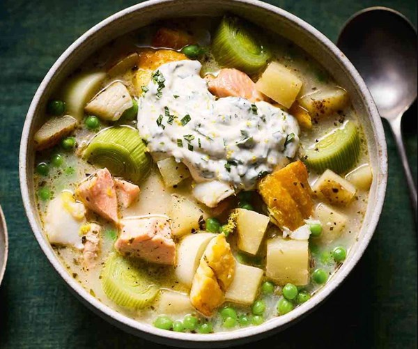 'Fish pie' soup