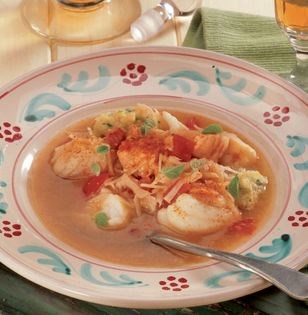 Fish soup with dumplings