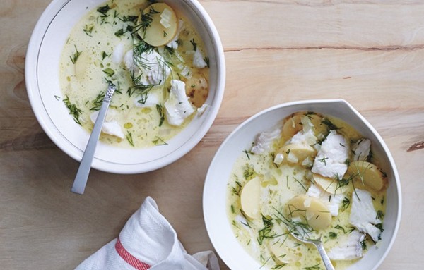 Fish stew with fennel and baby potatoes