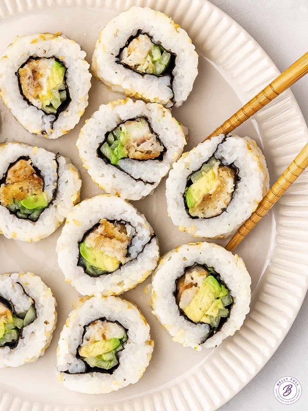 Fish stick sushi rolls