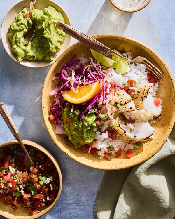 Fish taco bowls