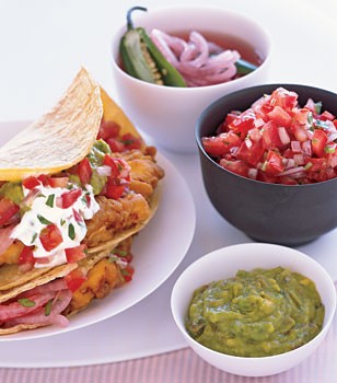 Fish taco platter
