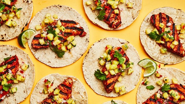 Fish tacos al pastor