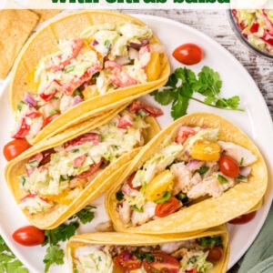 Fish tacos with citrus salsa