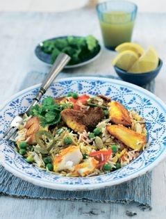 Fish with aromatic basmati rice