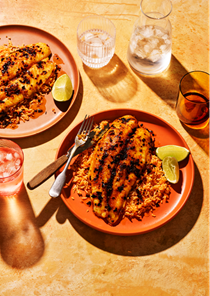 Fish with garlic and chilli (Pescado al ajillo)