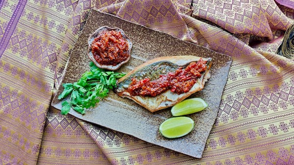 Fish with tomato chilli sauce (Ikan balado)