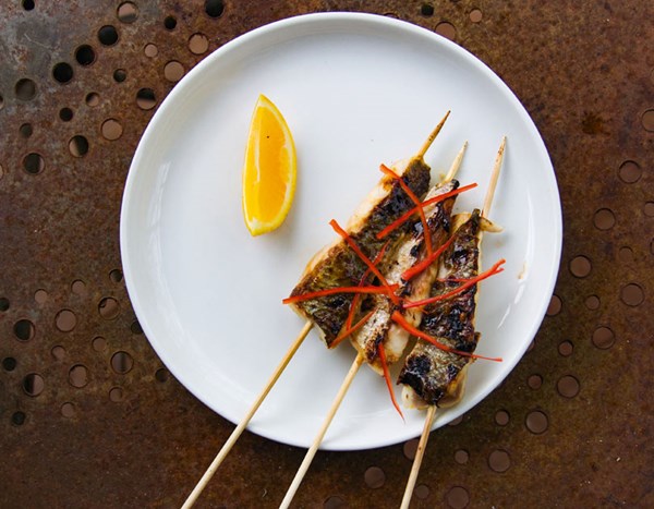 Fish yakitori