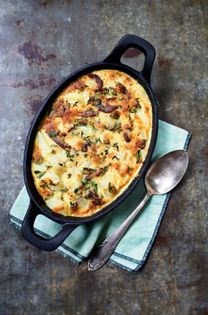 Fishy potato au gratin Dauphinoise