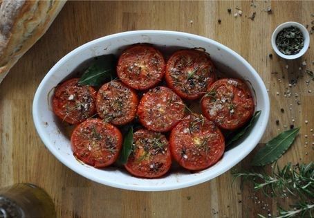 Five herb baked tomatoes (Tomates Provençales) 