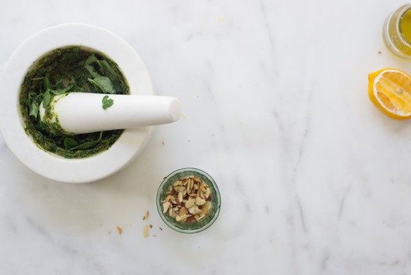 Five herb pesto