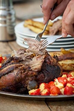 Five-hour leg of lamb