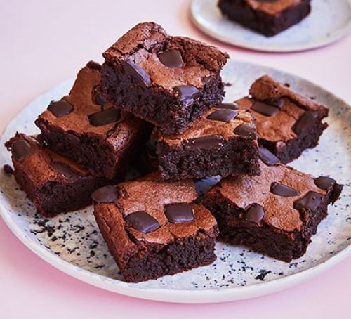 Five-ingredient flourless brownies