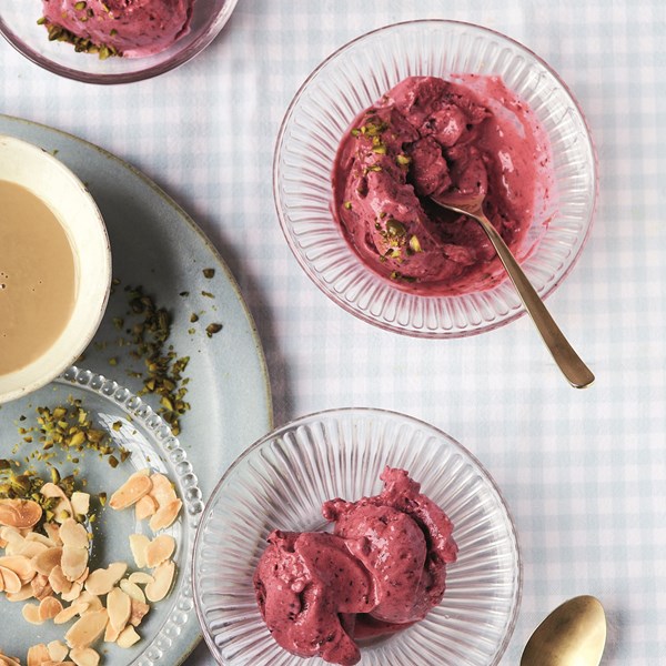Five-minute berry fro-yo