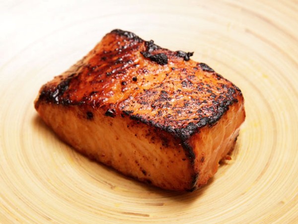 Five minute miso-glazed toaster oven salmon