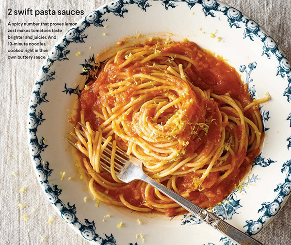 Five-minute tomato sauce [Heidi Swanson]