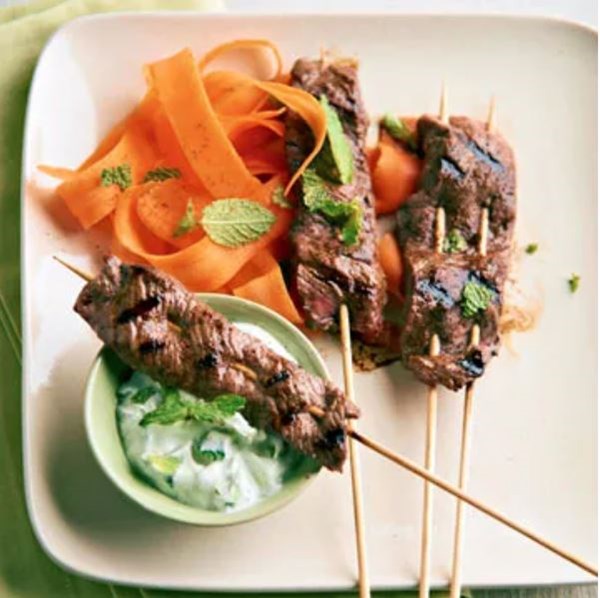 Five-spice beef kabobs