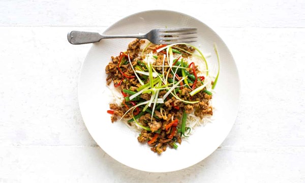 Five-spice chicken and vegetable stir-fry