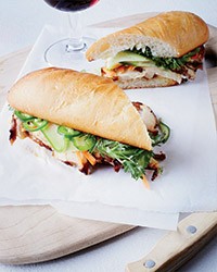Five-spice chicken banh mi sandwiches